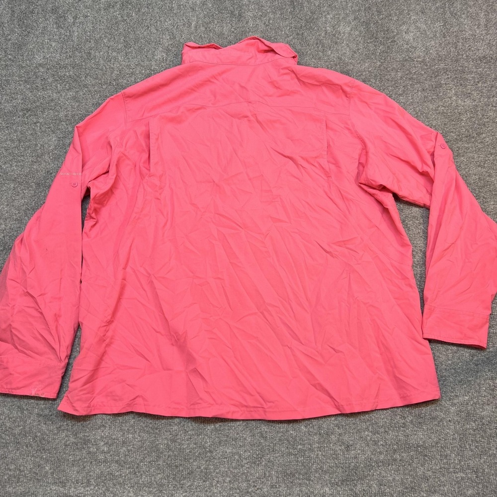 Columbia Shirt Womens 3X Pink Omni-Shade Button Up Long Sleeve Hiking Outdoor - Picture 5 of 11